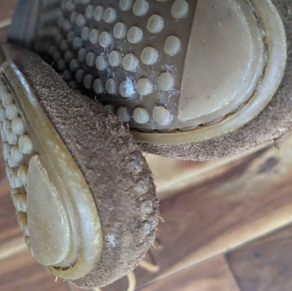 Minnetonka leather size 5 ankle moccasins lace-up - Picture 4 of 5